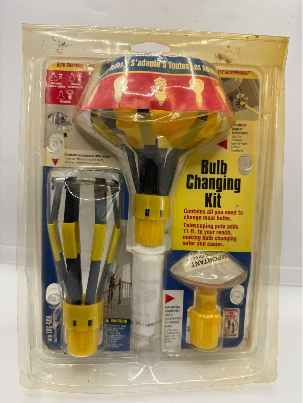 Bayco Light Bulb Changing Kit Attachments (Heads Only – No Pole)